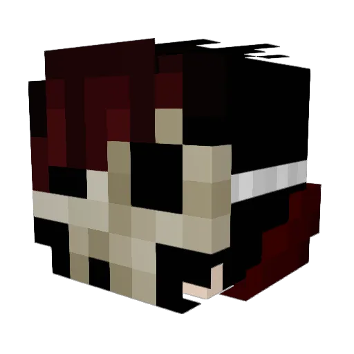 AreNet Minecraft avatar head, 3D render