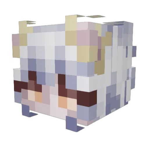 AreYouHacking Minecraft avatar head, 3D render