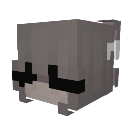AreYouHungry05 Minecraft avatar head, 3D render