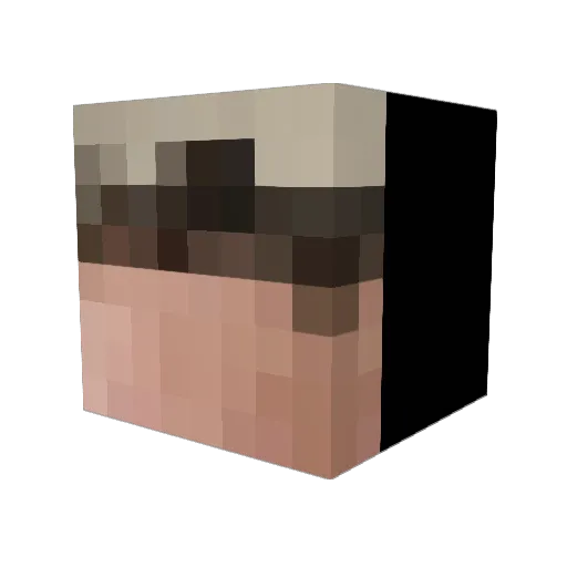 AreaMonke Minecraft avatar head, 3D render