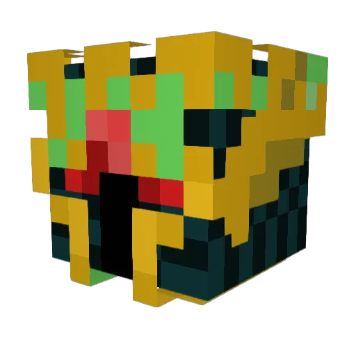 Area_Z Minecraft avatar head, 3D render