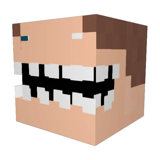 ArealGames Minecraft avatar head, 3D render