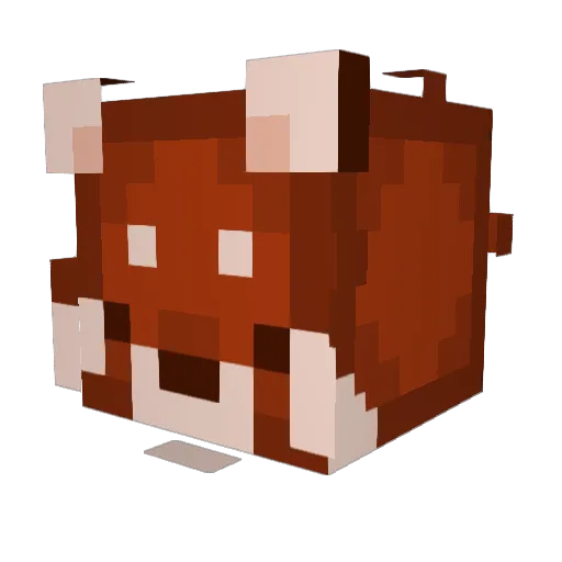 Areanan Minecraft avatar head, 3D render