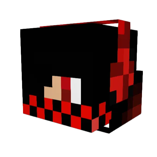 Arebey Minecraft avatar head, 3D render