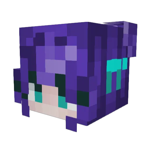Arediell Minecraft avatar head, 3D render