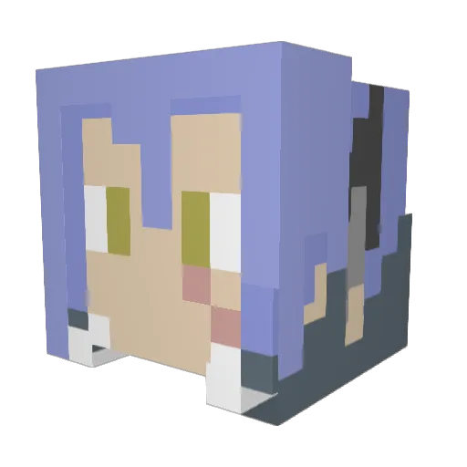 Aref004 Minecraft avatar head, 3D render