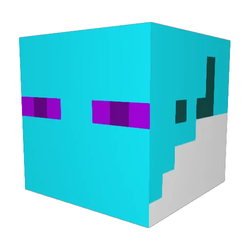 Arek1005 Minecraft avatar head, 3D render