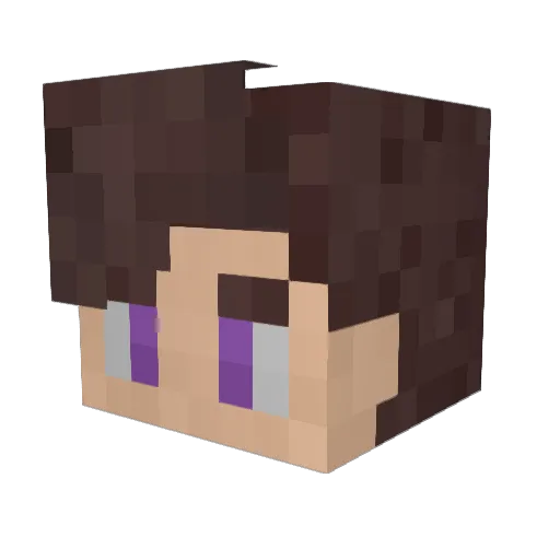 Arek720 Minecraft avatar head, 3D render