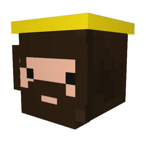 Arek_13_ Minecraft avatar head, 3D render