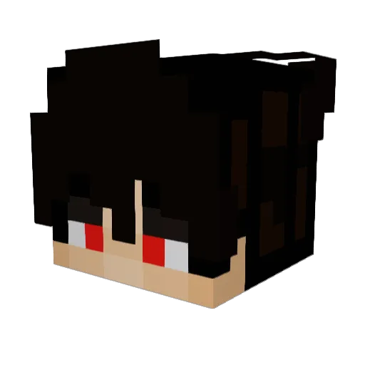 ArekiTV Minecraft avatar head, 3D render