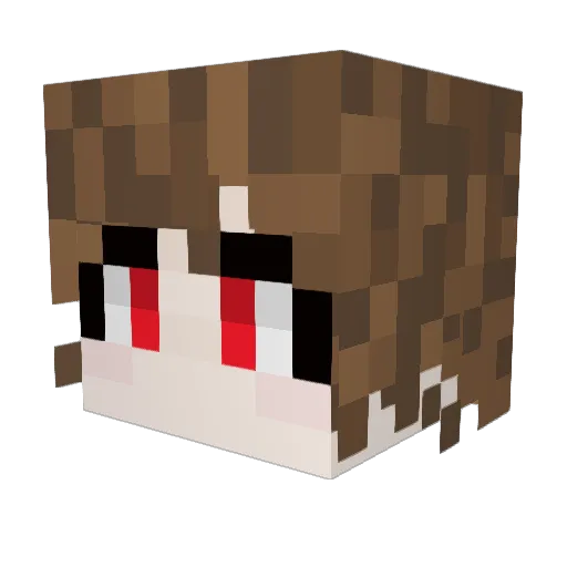 Arekkku Minecraft avatar head, 3D render