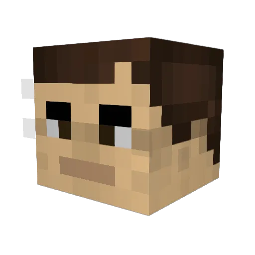AreliZG Minecraft avatar head, 3D render