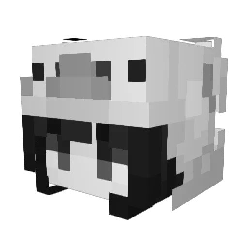 Arelitaa Minecraft avatar head, 3D render