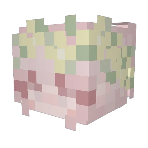 Arelli Minecraft avatar head, 3D render