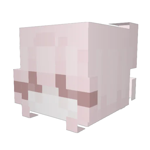 ArelyPEITUDA Minecraft avatar head, 3D render