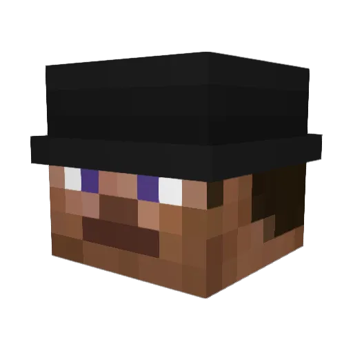 ArenC Minecraft avatar head, 3D render