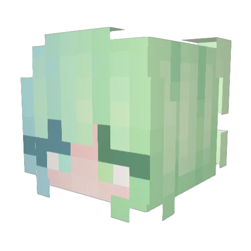 Aren_t Minecraft avatar head, 3D render