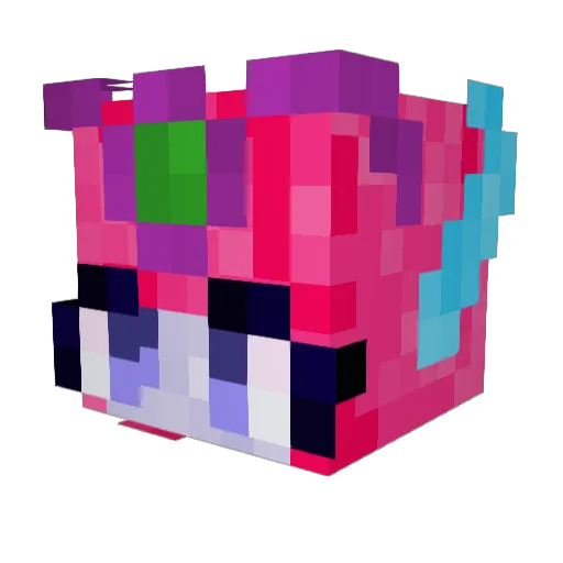ArenaXDD Minecraft avatar head, 3D render