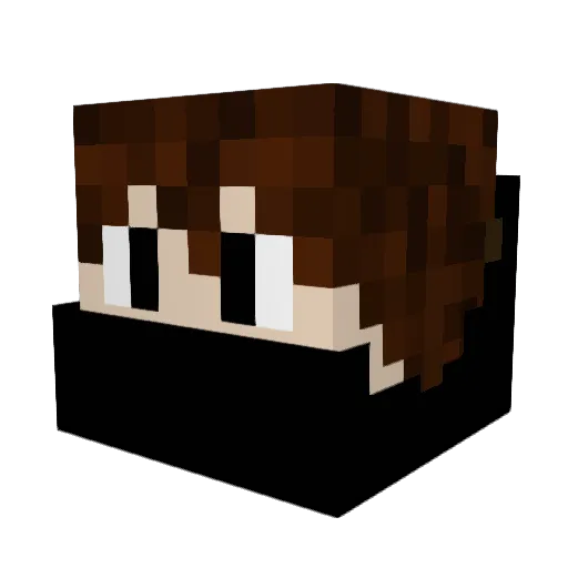 ArencjaK Minecraft avatar head, 3D render