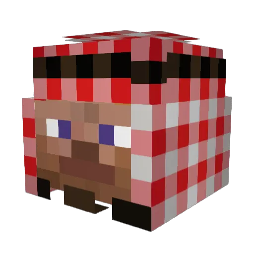 ArendAV Minecraft avatar head, 3D render