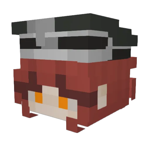 Arendellevan Minecraft avatar head, 3D render