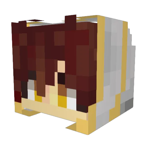 Areness Minecraft avatar head, 3D render