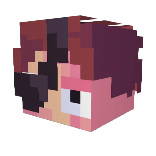ArenoYt Minecraft avatar head, 3D render
