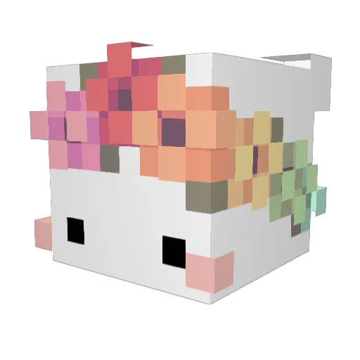 Arenole Minecraft avatar head, 3D render