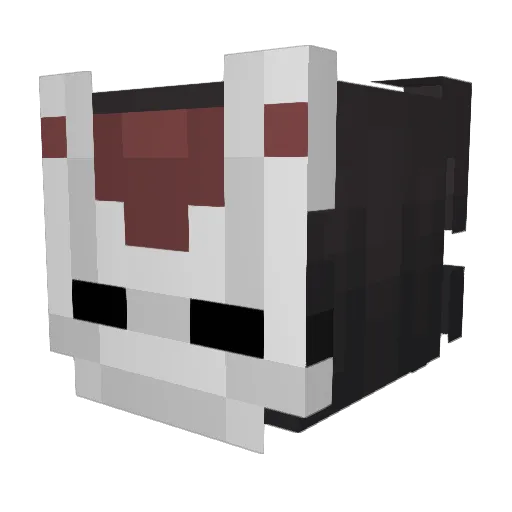 Arepao Minecraft avatar head, 3D render