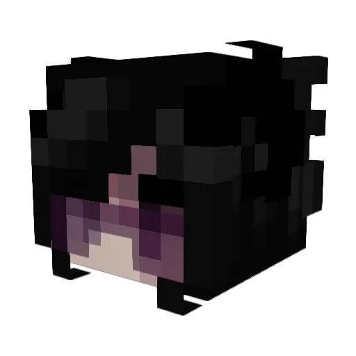 Arequ Minecraft avatar head, 3D render