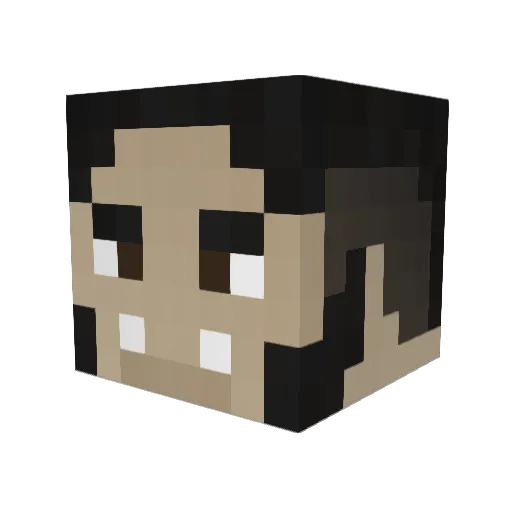 Ares201 Minecraft avatar head, 3D render