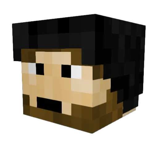 Ares299 Minecraft avatar head, 3D render