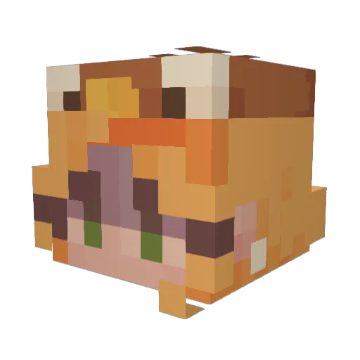 Ares46 Minecraft avatar head, 3D render