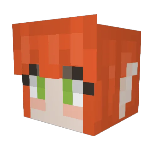 AresOleander Minecraft avatar head, 3D render