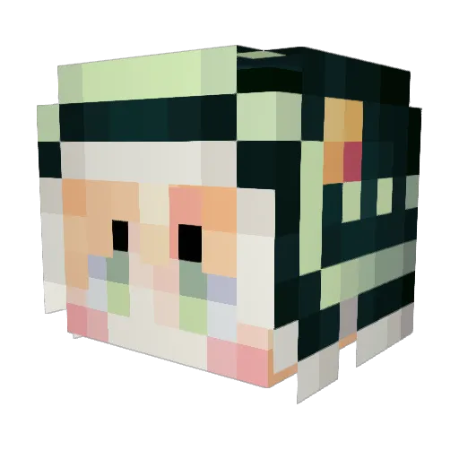 AresWars Minecraft avatar head, 3D render