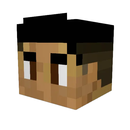 Ares_132 Minecraft avatar head, 3D render
