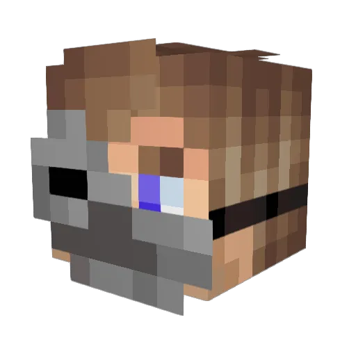 Ares_904 Minecraft avatar head, 3D render