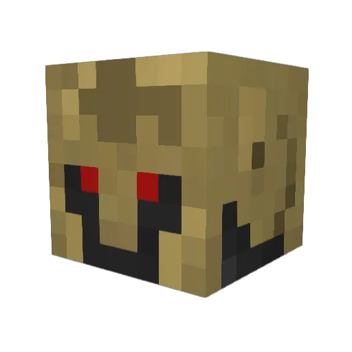 Aresspa Minecraft avatar head, 3D render