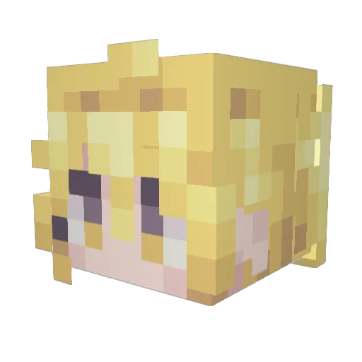 ArestheAlmighty Minecraft avatar head, 3D render