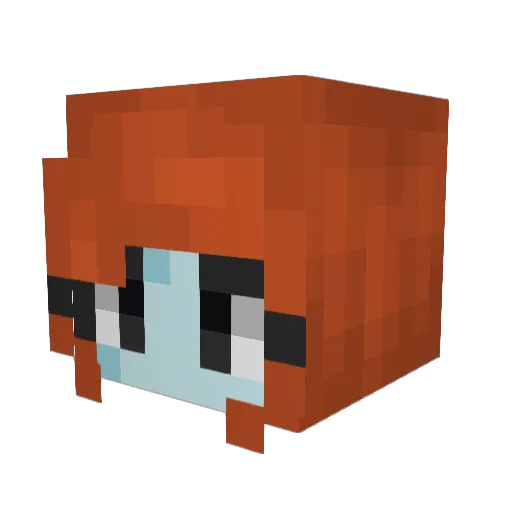 Arethusa46 Minecraft avatar head, 3D render