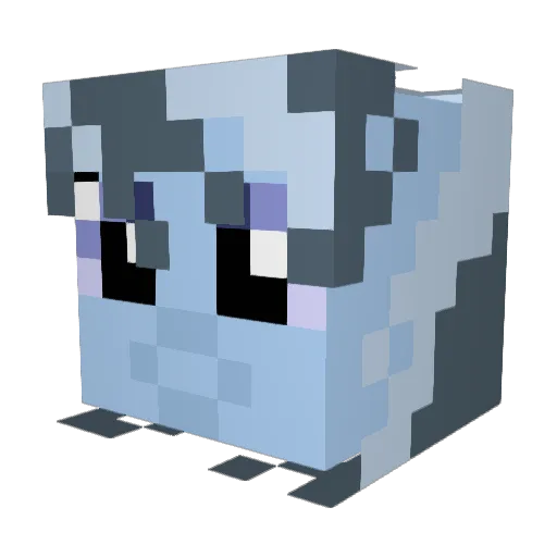 Aretoss Minecraft avatar head, 3D render