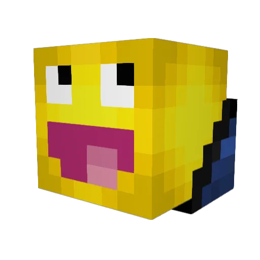 AreusKing Minecraft avatar head, 3D render