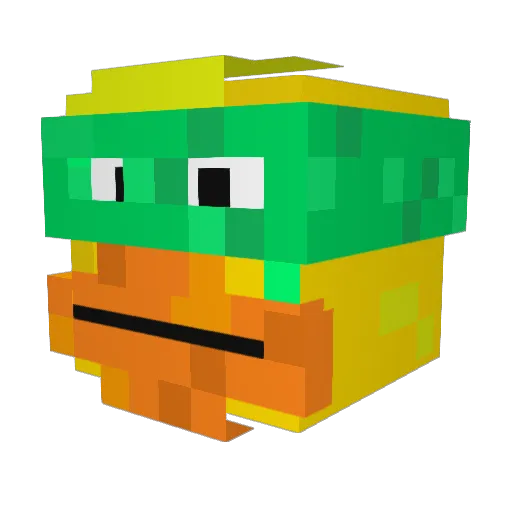 Arevlelj Minecraft avatar head, 3D render