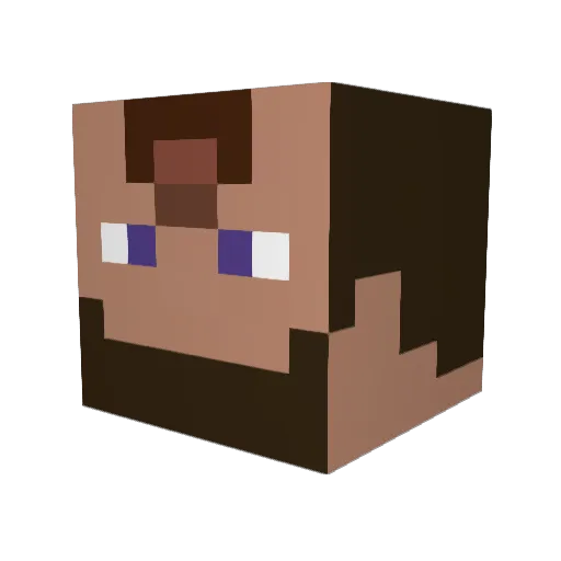 Arew__ Minecraft avatar head, 3D render