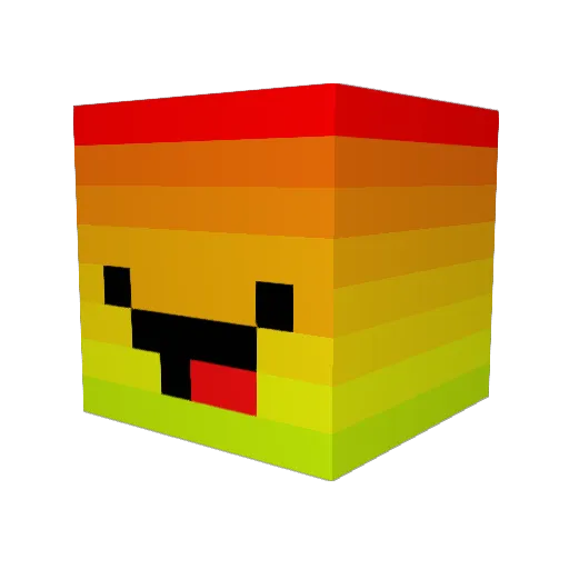 Arexi Minecraft avatar head, 3D render