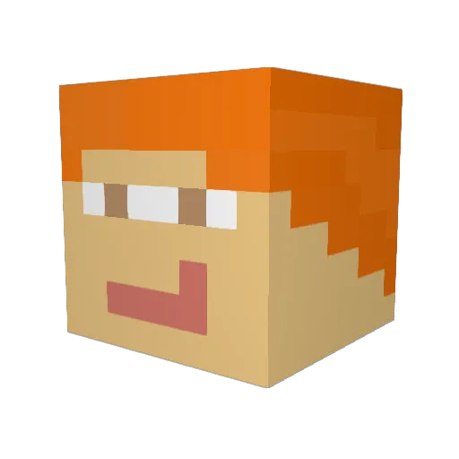 Areys_Urtyp Minecraft avatar head, 3D render