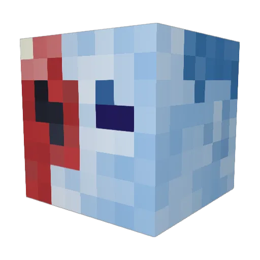 Arfenius Minecraft avatar head, 3D render