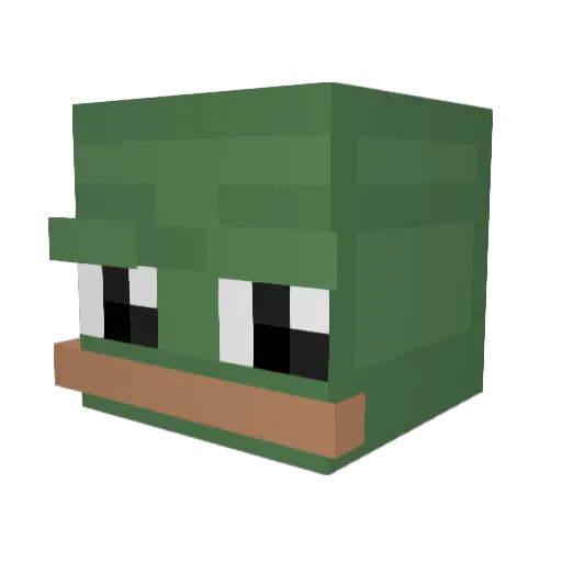 ArgPobre Minecraft avatar head, 3D render