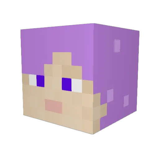 ArgVarg Minecraft avatar head, 3D render