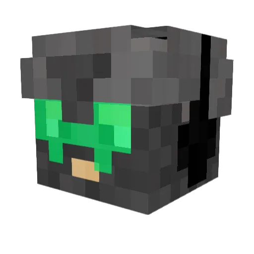 Argarot Minecraft avatar head, 3D render